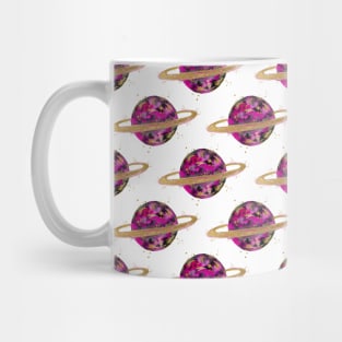 Ring Planets Pattern Mug